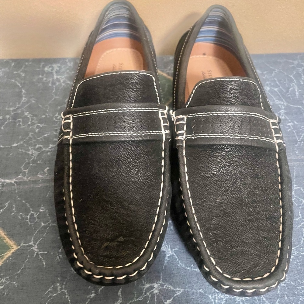 Steve Harvey Black Slip on Loafers